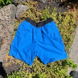 PrAna Mens Blue Breathe Hiking Vaha Shorts